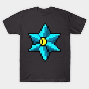 Pixel Art blue star T-Shirt